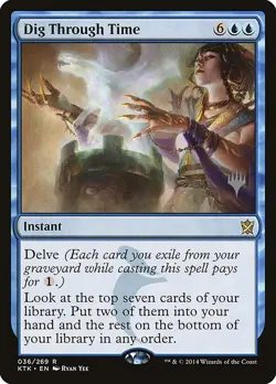 Dig Through Time (Promo Pack) [Khans of Tarkir Promos] Moderately Played - Image 1