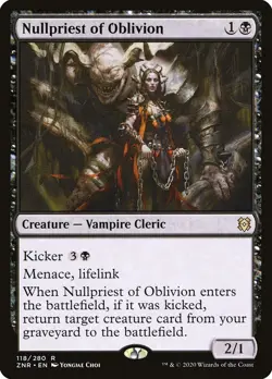 Nullpriest of Oblivion [Zendikar Rising] Lightly Played Foil - Image 1