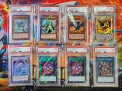 PSA YU-GI-OH! Card Lot Of 8 Graded Cards - RA03-EN - Platinum Secret Rare PSA 9 - Image 1
