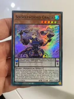 Yugioh - SolSolfachord Gracia - ANGU-EN018 *Super Rare* 1st Edition - Image 1