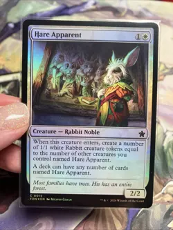 Set Of 5 Hare Apparent FDN Foundations MTG Card 15 - Image 5