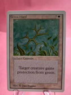 Green Ward - Unlimited - Excellent Cond! - MTG - Magix the Gathering - Image 1