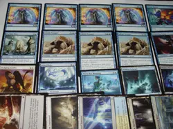 MTG worldwake calcite snapper cancel playset & non basic lands blue magic cards - Image 4