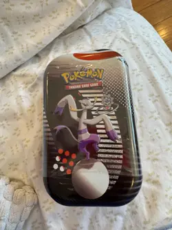 Pokemon Trading Card Game Tin with Collectible Cards - Image 1