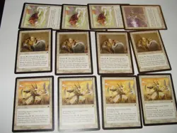 MTG 12x white scourge soldier cleric noble templar magic card lot - Image 1