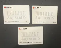 Lot of Magic: The Gathering / Final Fantasy - (3) Collector Art Series Cards - Image 2