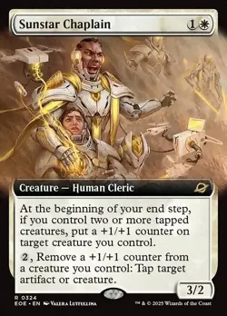 Sunstar Chaplain x1 1x FOIL Extended Art Edge of Eternities NM MTG - Image 1