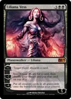 Moderately Played, English - 1 x MTG Liliana Vess Magic 2010 - Image 1