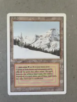 MTG Revised Edition Taiga Dual Land. 1994 Vintage Magic! - Image 1