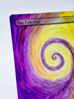 THE CELESTUS - MTG *Altered Hand Painted * alter, Original Art Anime - MAKIMA - Image 3