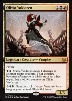 MTG English Olivia Voldaren NM Foil Modern Masters 2017 - Image 1
