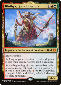 Klothys, God of Destiny [The List] Magic MTG - Image 1