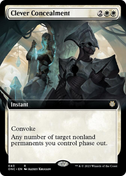 Clever Concealment (Extended Art) [Phyrexia: All Will Be One Commander] Magic - Image 1