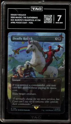 Magic The Gathering MTG Deadly Rollick Deadpool April Pools Day Foil #1754 TAG 7 - Image 1