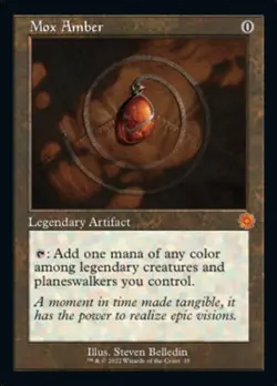 Mox Amber (Retro) [The Brothers' War Retro Artifacts] Lightly Played Foil - Image 1