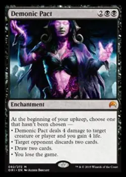 Demonic Pact - Magic Origins #092/272 MTG Magic The Gathering - Image 1