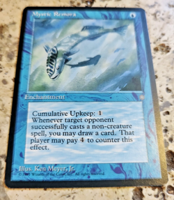 MTG - Mystic Remora - Ice Age Base Enchantment Magic the Gatering Card - Image 1