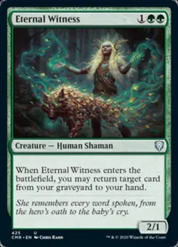 MTG - Eternal Witness - Commander 2020 Commander Legends - Light Play - Normal - Image 1