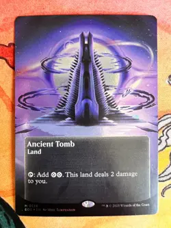 Ancient Tomb (0136) (Borderless) (Galaxy Foil) Edge of Eternities: Stellar... - Image 1