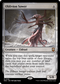 Oblivion Sower (Ripple Foil) [Modern Horizons 3 Commander] Lightly Played Foil - Image 1