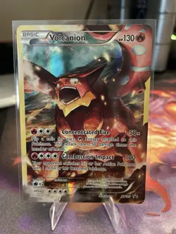 Pokemon TCG Volcanion XY Black Star Promo Card XY185 Holo Near Mint Condition - Image 1