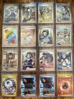 Pokemon Card Lot 14 Full Art Trainer & 2 Gold Energy Modern Era SwSh SV NM+ - Image 1