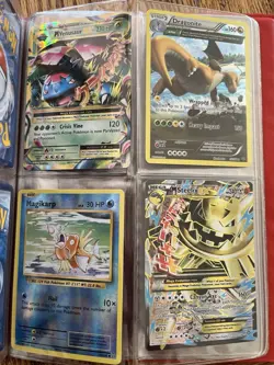 Pokemon Card Lot Vintage Mid Era Tag Team Mega EX Holo Reverse 74 Cards LP - DMG - Image 2