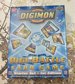 Digimon Digi-Battle Starter Set Card Game Deck 1st Edition New Factory Sealed - Image 1