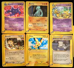 Lot of 6 Pokemon Expedition E-reader Cards HP/DMG - Image 1