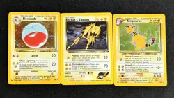 Lot of 9 Vintage WOTC Holo HP/DMG Pokemon Cards Featuring Rocket's Zapdos 15/132 - Image 5