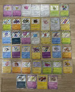 Pokemon Paldean, Shining, & Hidden Fates - Lot of 39 English shiny cards - Image 1