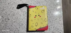 Pokemon Pikachu Leather Binder w/ 120+ Card Collection Lot Rare Modern & Vintage - Image 1