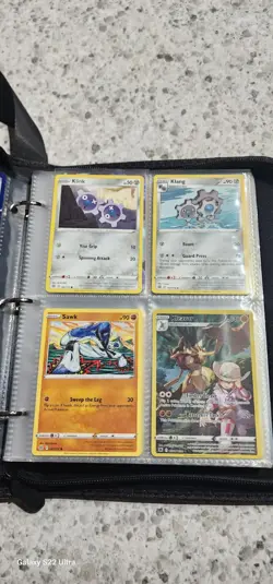Pokemon Pikachu Leather Binder w/ 120+ Card Collection Lot Rare Modern & Vintage - Image 4