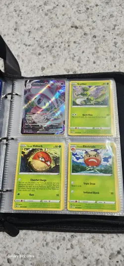 Pokemon Pikachu Leather Binder w/ 120+ Card Collection Lot Rare Modern & Vintage - Image 5