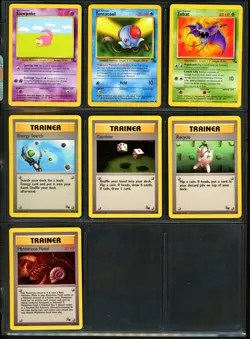1999 Pokemon JUNGLE & FOSSIL Set COMPLETE Unlimited Edition COMMON Cards Lot NM+ - Image 5