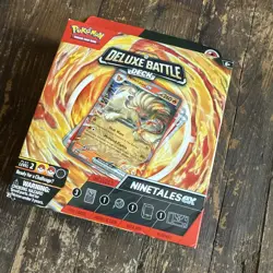 Pokemon TCG Ninetales ex Deluxe Battle Deck 60 Cards Playmat Deck Box Coin Foil - Image 1