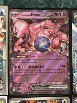POKEMON LUGIA CHARIZARD TEAM ROCKET’S MEWTWO EX ILLUSTRATION RARE 25 CARD LOT !! - Image 3