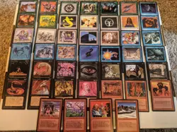 MTG Lot of 64 OLD & VINTAGE FBB Cards! Mostly Italian LEGENDS. KNOWLEDGE VAULT! - Image 2