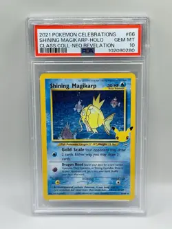 🔥PSA 10 Pokemon Celebrations Shining Magikarp 66/64 Classic Collection Holo!🔥 - Image 1