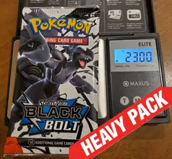 Black Bolt Pokemon TCG Booster Pack 23.00g Heavy Sealed High Odds for Rares - Image 1