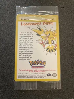 Zapdos - Wizards Black Star Promo # 23 - Sealed Legendary Birds Pokemon Promo - Image 1