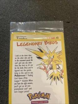 Zapdos - Wizards Black Star Promo # 23 - Sealed Legendary Birds Pokemon Promo - Image 5
