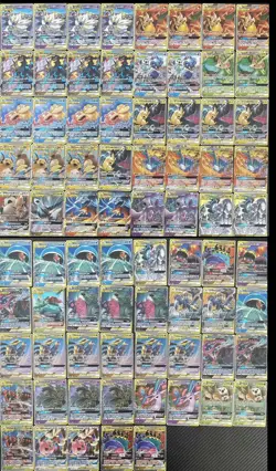 77 Lot Tag Team Gx Charizard Zekrom Pikachu Mewtwo Mew Pokemon Chinese Holo SQ - Image 1