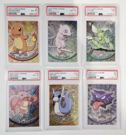 PSA graded Topps Chrome Pokemon Cards Lot - Mew Charmander Dragonaire Haunter - Image 1