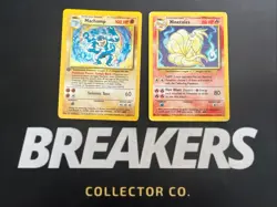 1999 Base Set Vintage Pokemon 2 Card Lot: Holo 1st Edition Machamp & Ninetales - Image 1