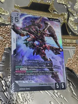 Gundam Card Game Newtype Rising Justice Gundam GD01-066 LR A02 - Image 1
