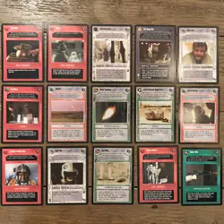 Lot of 15 Star Wars Customizable Card Game TCG 1995 Cards Lot SWCCG Rebel Darth - Image 1