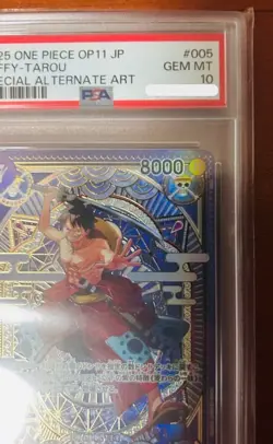 PSA 10 Luffy-Tarou ST18-005 SR SP A Fist of Divine Speed Japanese ONE PIECE Card - Image 3