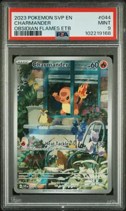 Charmander Promo Sv: Scarlet & Violet Promo Cards Holo PSA 9. Obsidian Flames - Image 1