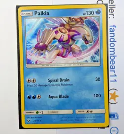Palkia HOLO RARE card 24/73 Sun & Moon Shining Legends 2017 Pokemon TCG - Image 1